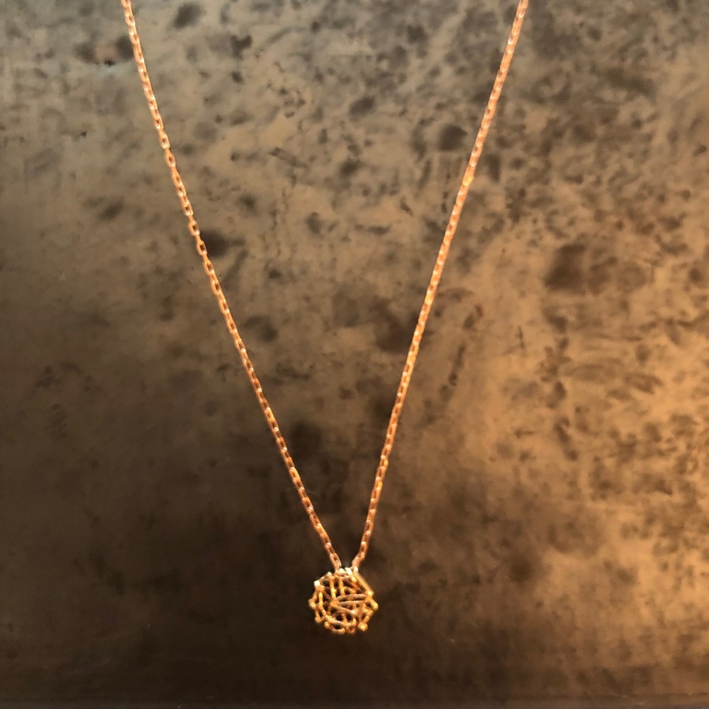 Rose gold necklace